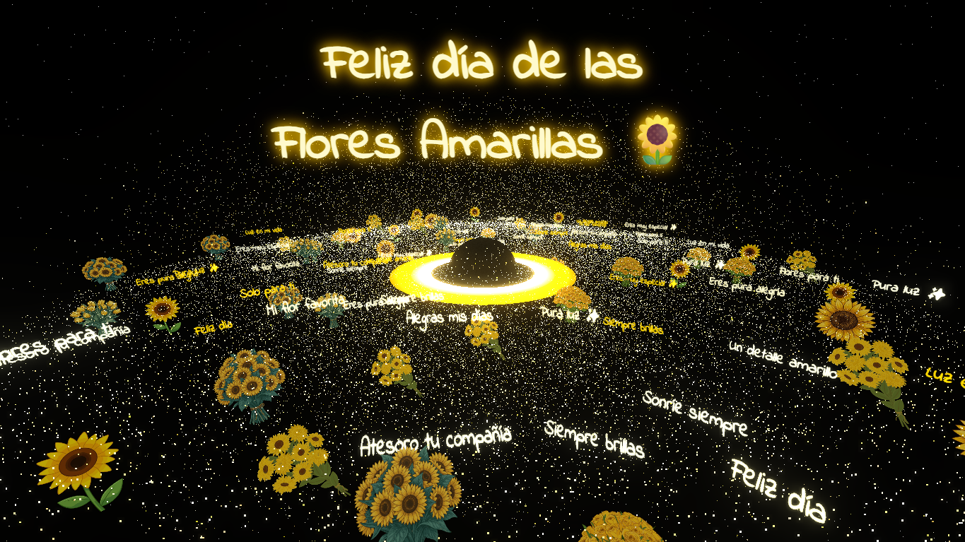 Captura de pantalla de Galaxia_flores_amarillas